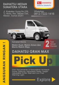 Daihatsu Medan GRAN MAX PU Promo