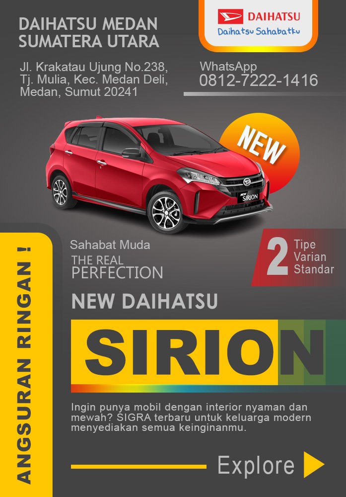 Daihatsu Medan SIRION Promo