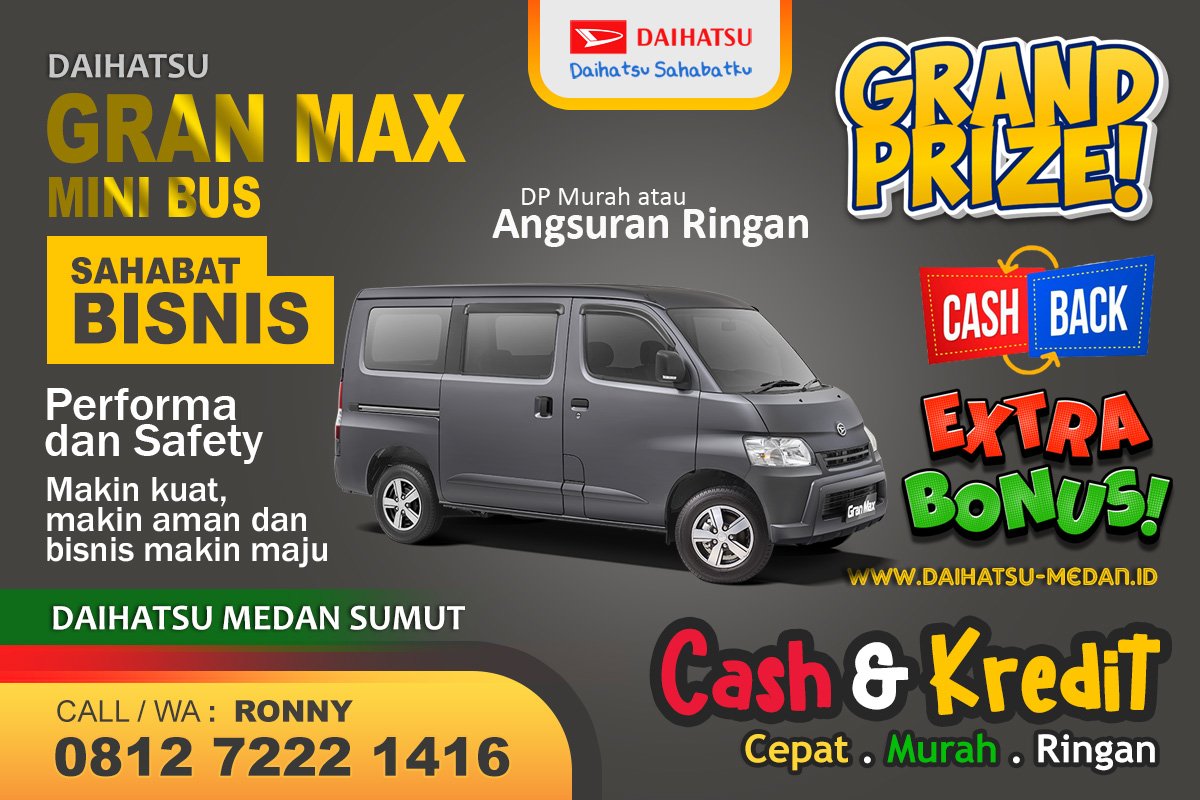 Gran max MB Daihatsu Medan 2024