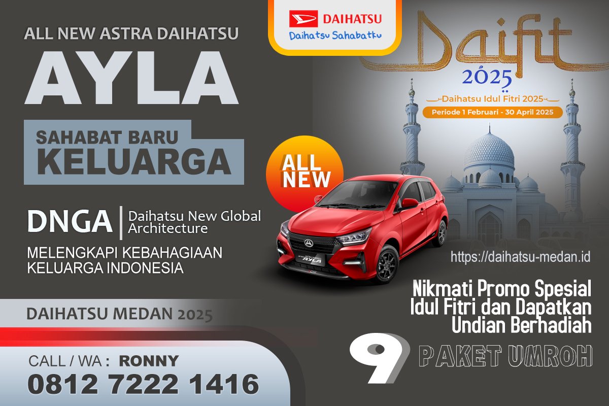 DAIHATSU MEDAN ID AYLA 2025