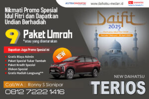 DAIHATSU MEDAN NEW TERIOS HARGA PROMO 2025