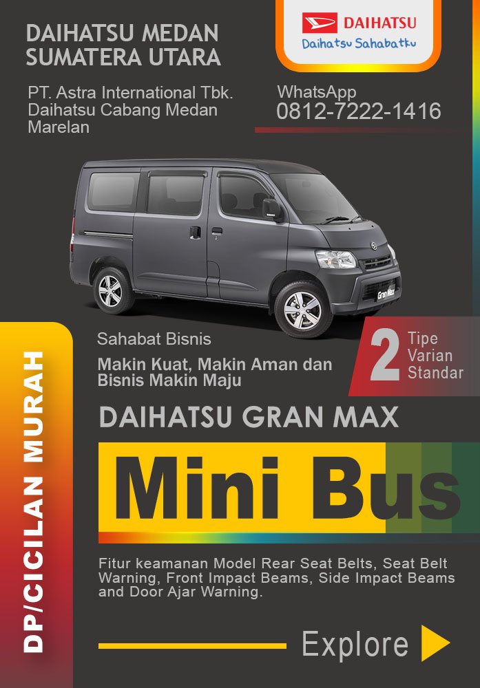 GRAN MAX MB NEW DAIHATSU MEDAN 2025