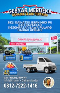 Harga Daihatsu Medan Gran Max PU Baru 2025 Joss