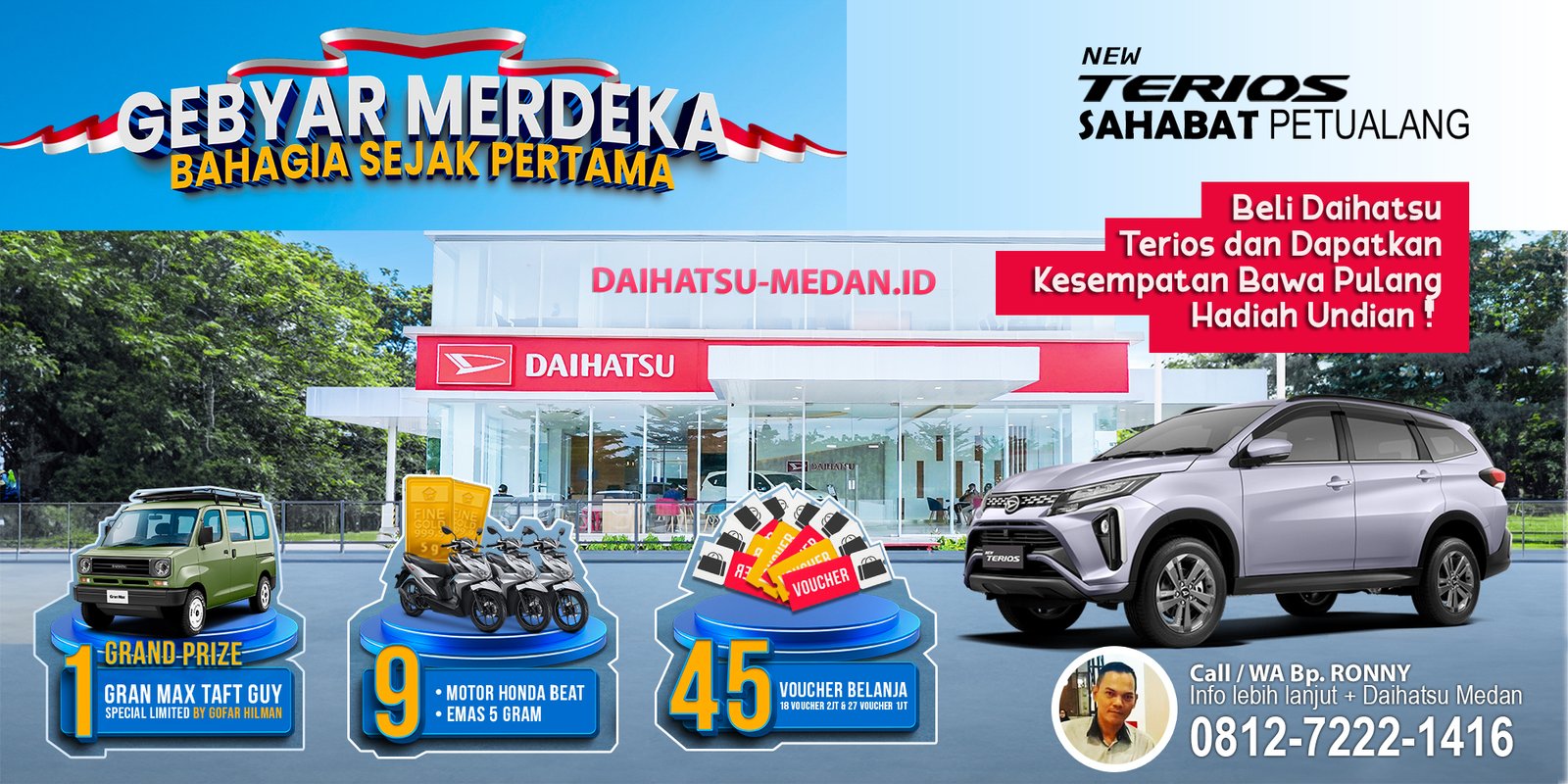 Harga Daihatsu Medan Terios Baru 2025